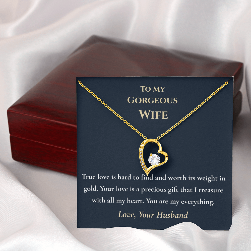 "Worth Its Weight in Gold" Necklace – Gift for Wife from Husband