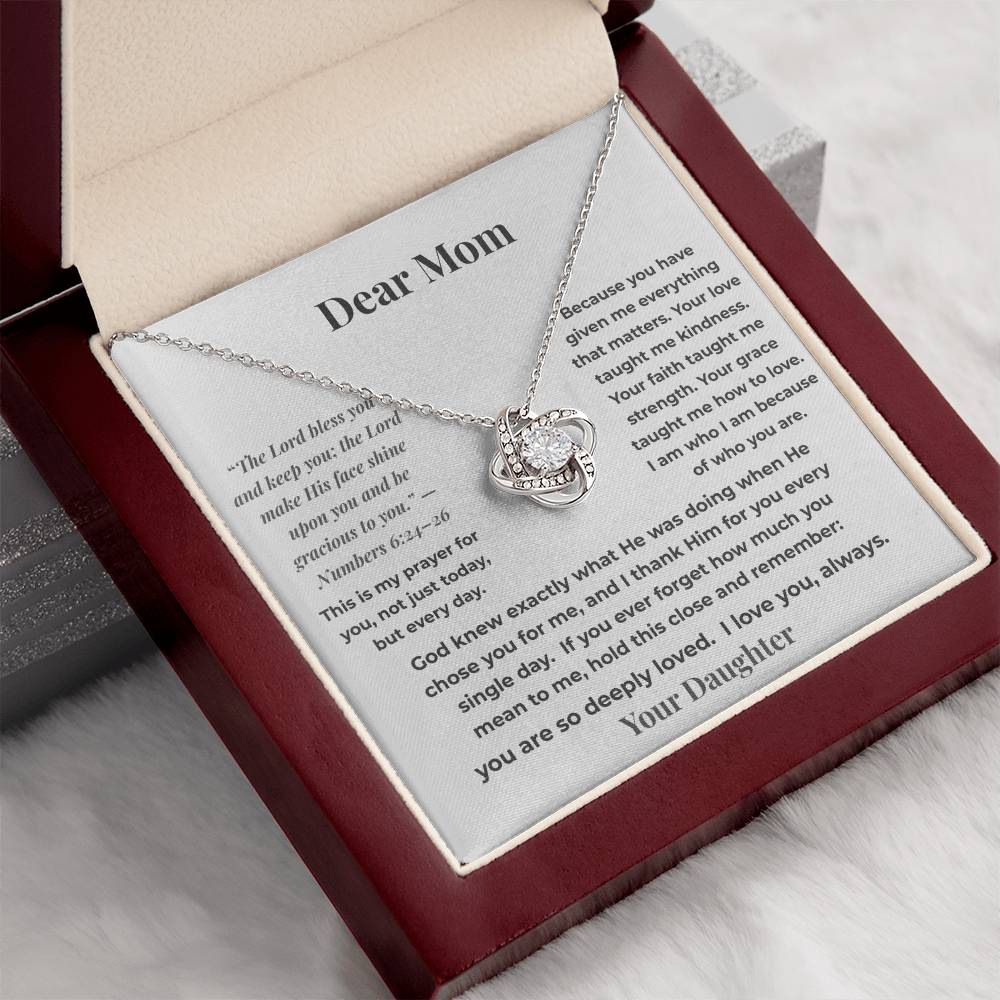 “God Chose You For Me” Necklace – Gift for Mom from Daughter