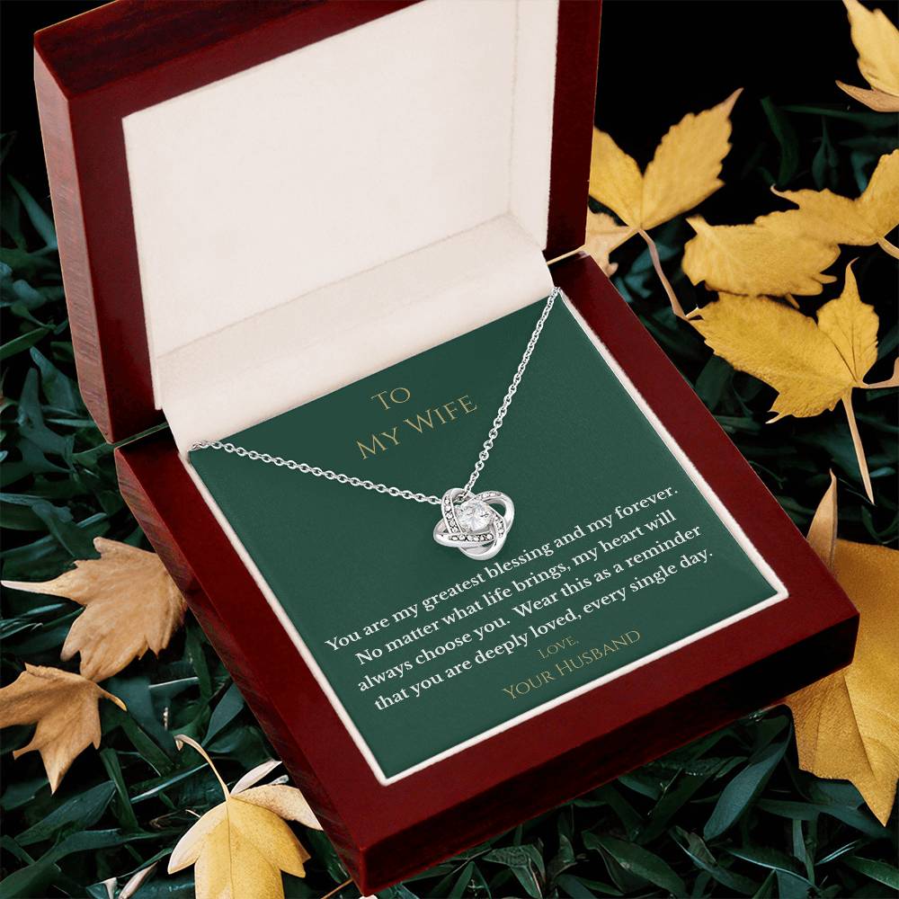 "Greatest Blessing" Necklace – Gift for Wife from Husband