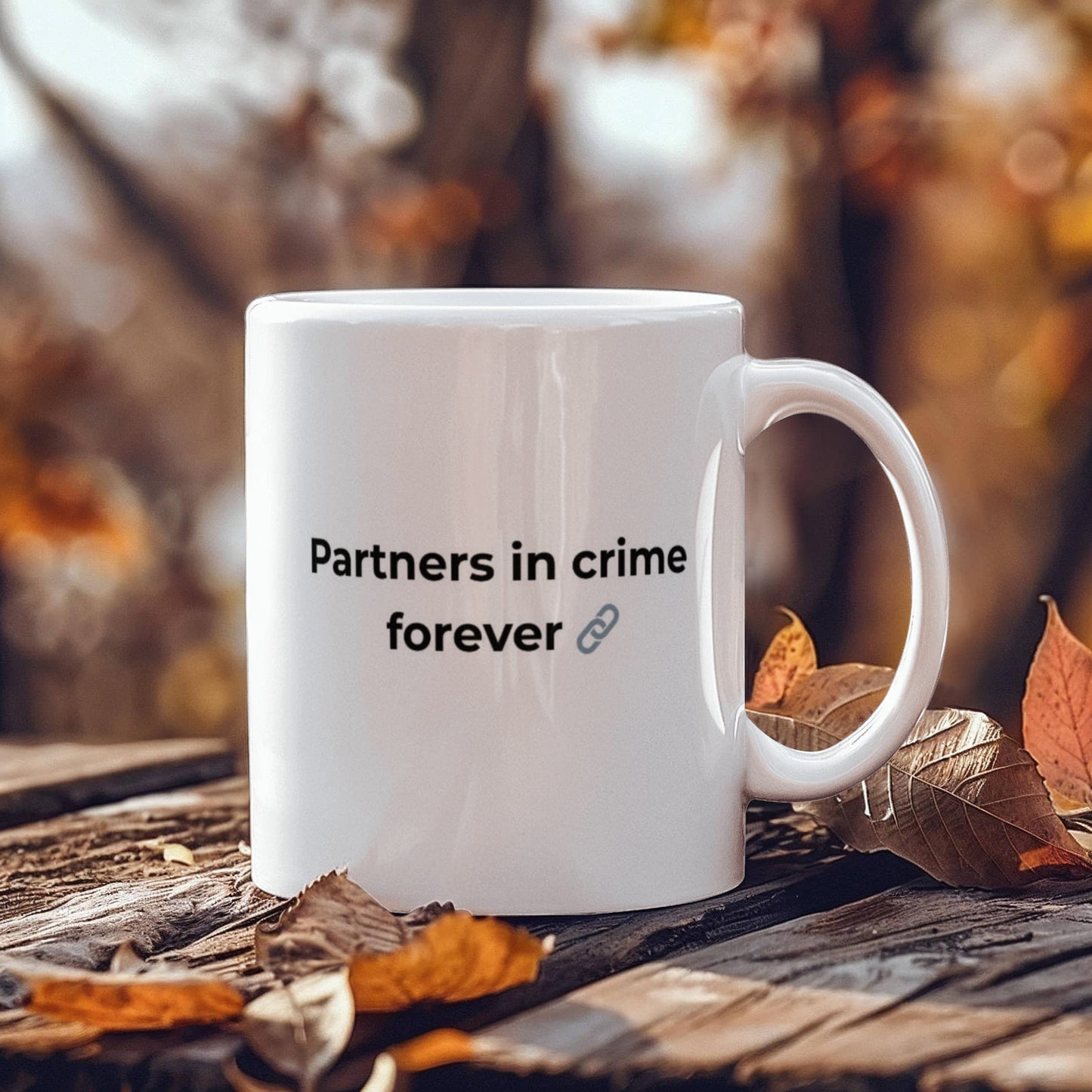 "Partners in Crime" Mug