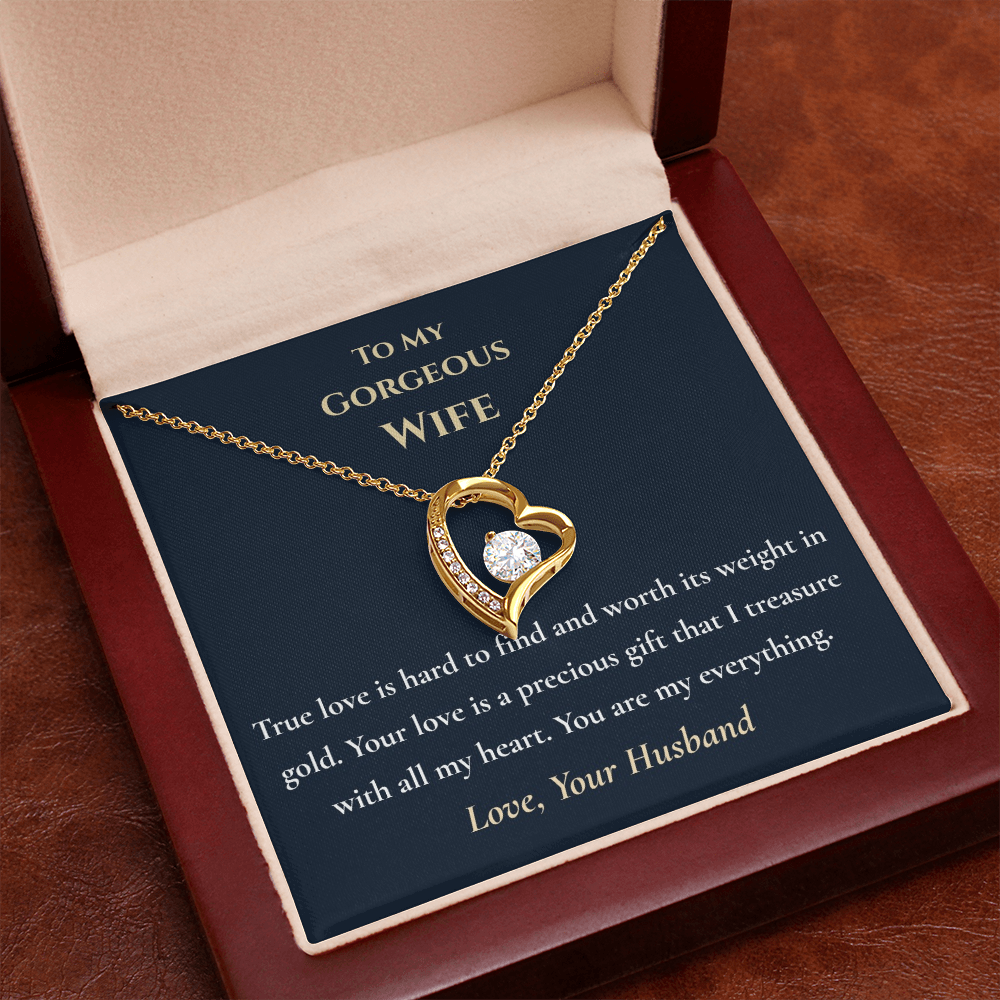 "Worth Its Weight in Gold" Necklace – Gift for Wife from Husband