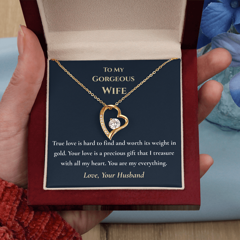 "Worth Its Weight in Gold" Necklace – Gift for Wife from Husband