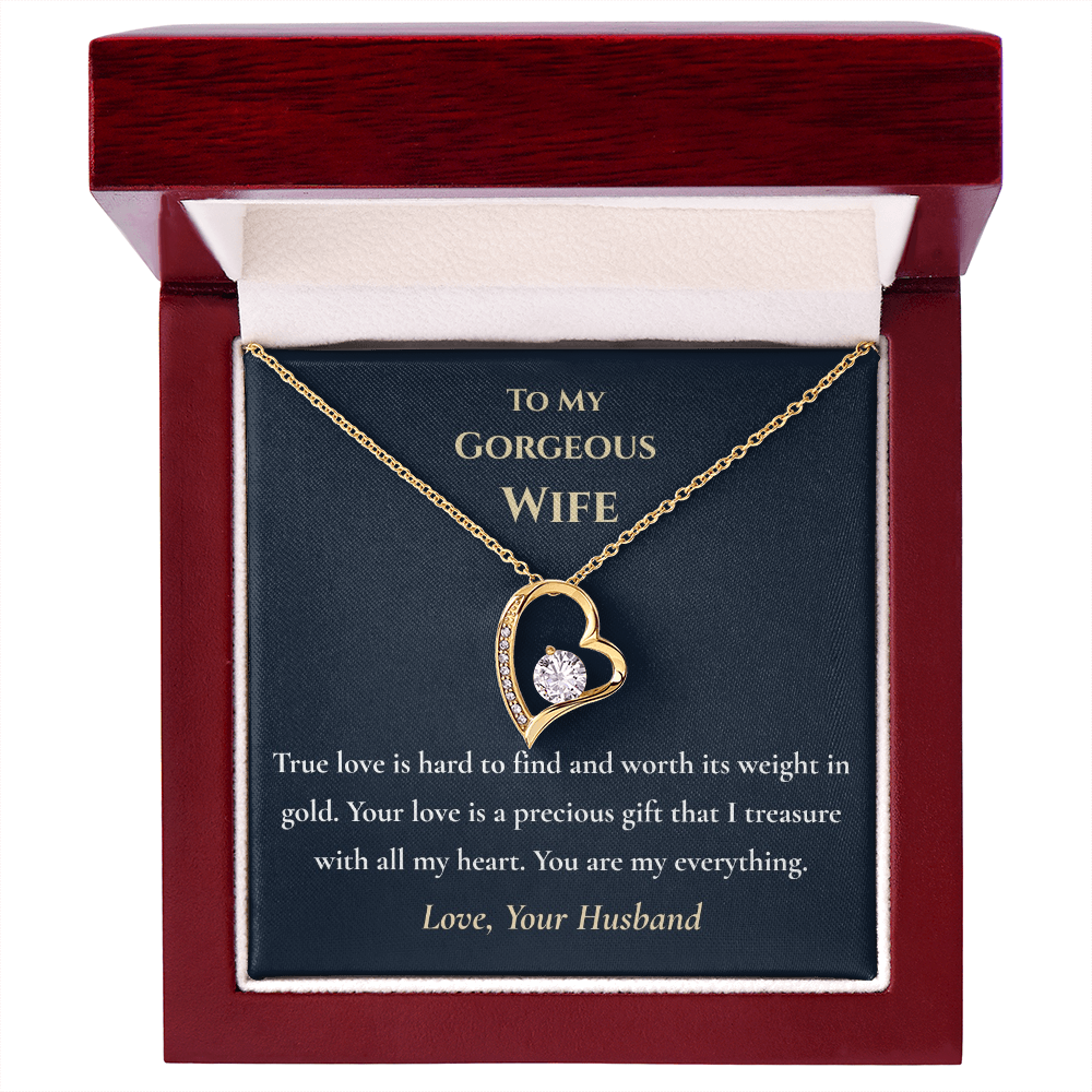 "Worth Its Weight in Gold" Necklace – Gift for Wife from Husband