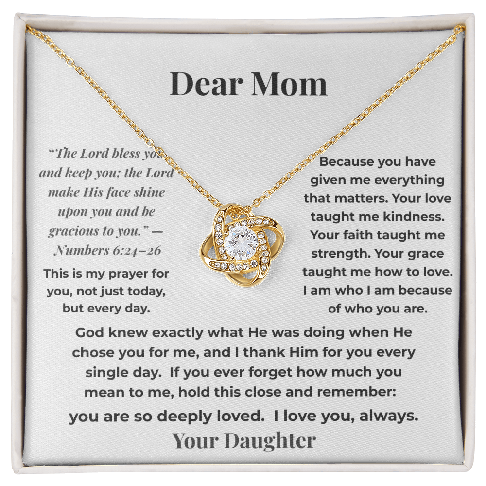 “God Chose You For Me”  Necklace – Gift for Mom from Daughter