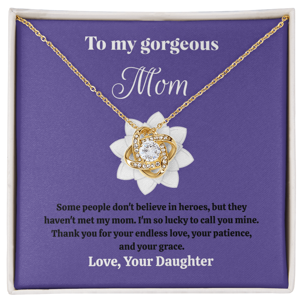 "To My Gorgeous Mom" Necklace - Mother's Day Gift for Mom from Daughter