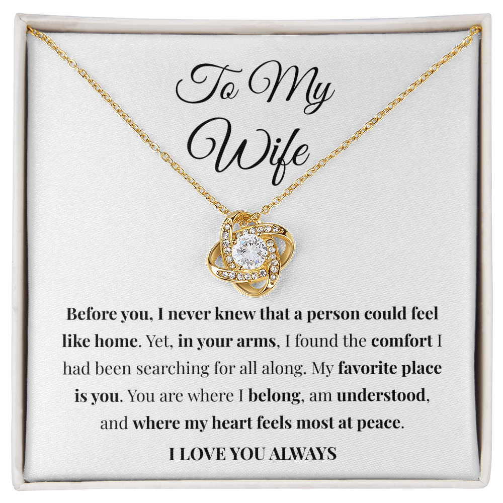 Feel Like Home Necklace — Gift for Wife from Husband