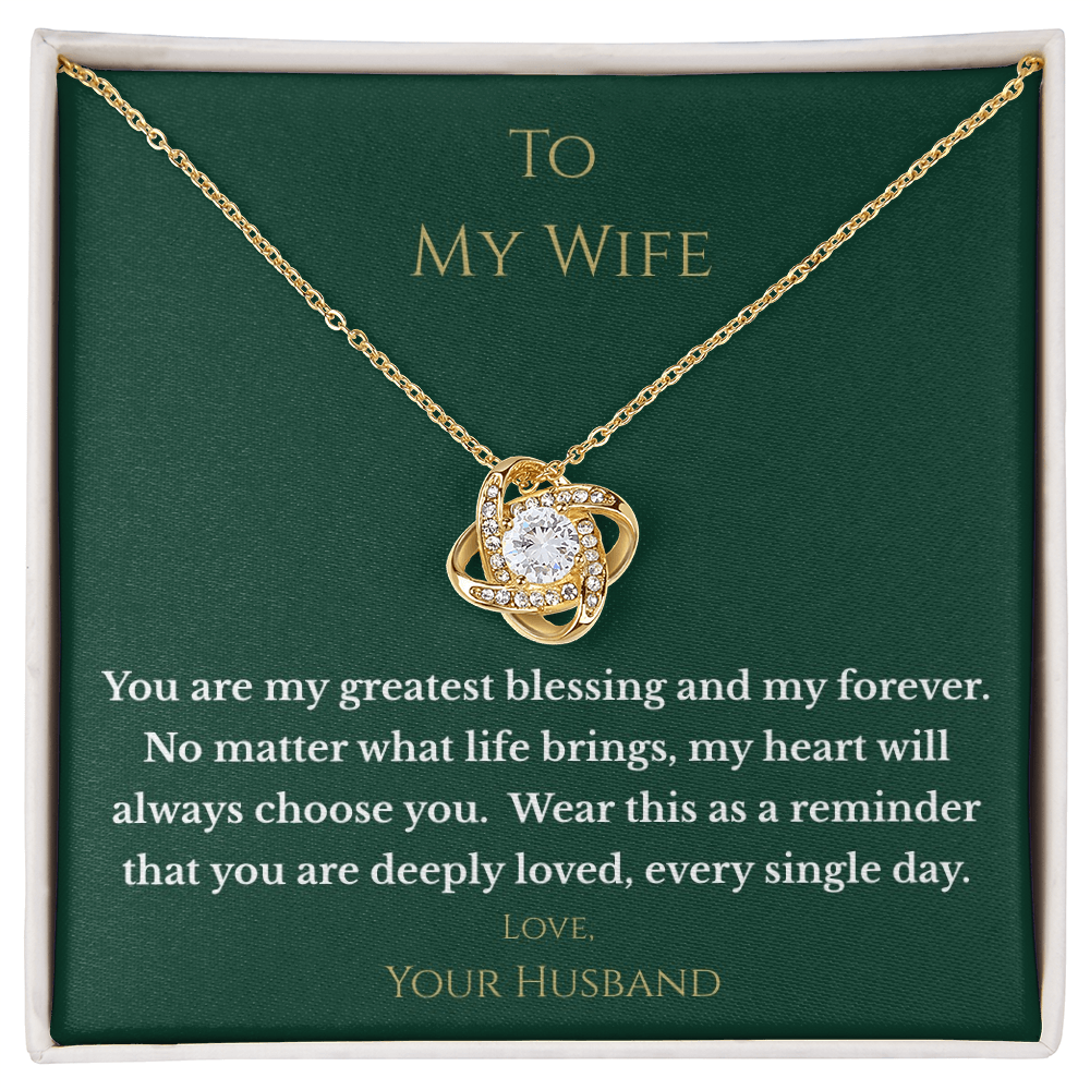 "Greatest Blessing" Necklace – Gift for Wife from Husband