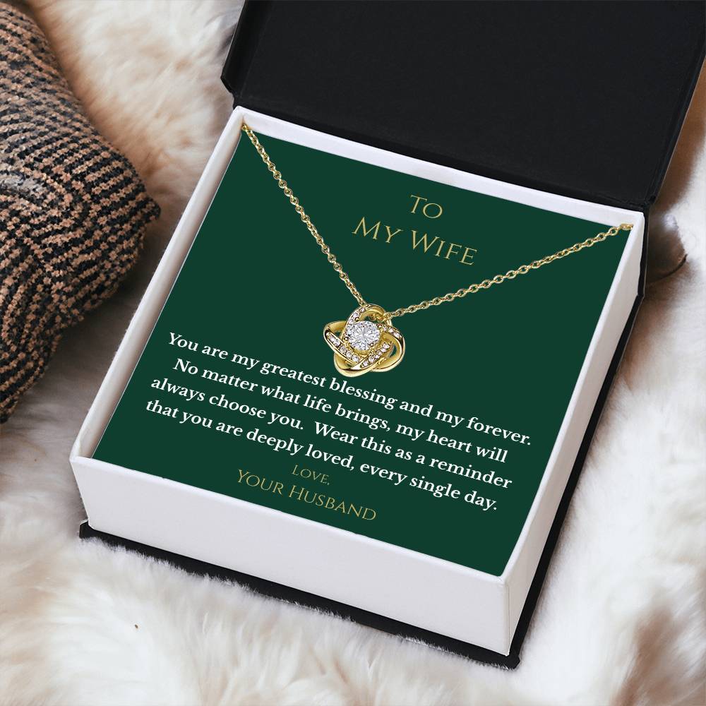 "Greatest Blessing" Necklace – Gift for Wife from Husband
