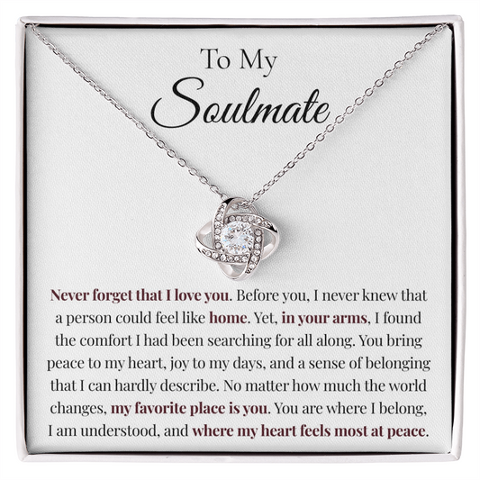 Home Necklace - Gift for Soulmate