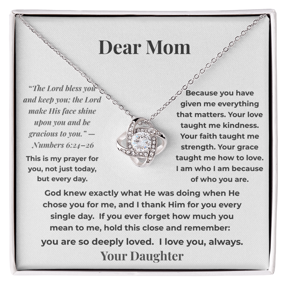 “God Chose You For Me”  Necklace – Gift for Mom from Daughter