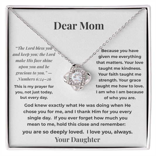 “God Chose You For Me”  Necklace – Gift for Mom from Daughter