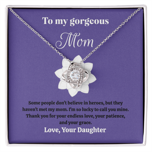 "To My Gorgeous Mom" Necklace - Mother's Day Gift for Mom from Daughter