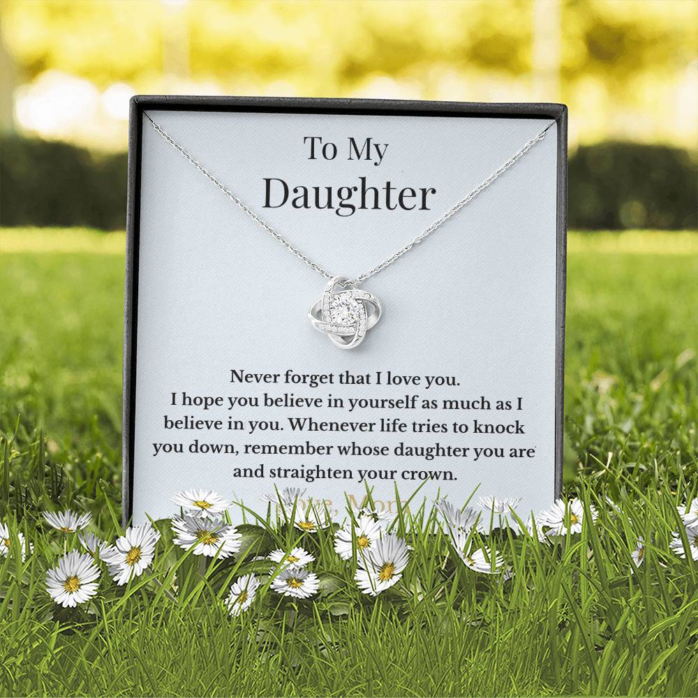 “Straighten Your Crown” Necklace – Gift for Daughter from Mom