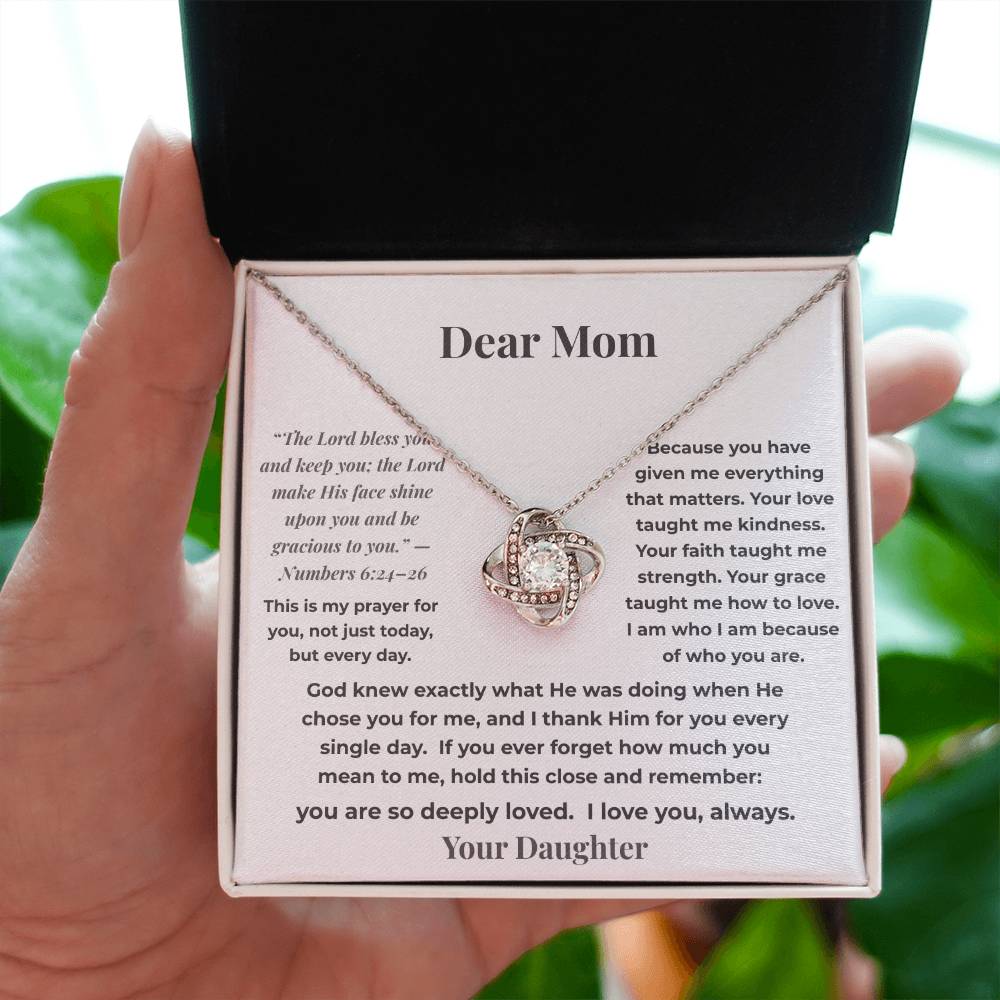 “God Chose You For Me”  Necklace – Gift for Mom from Daughter