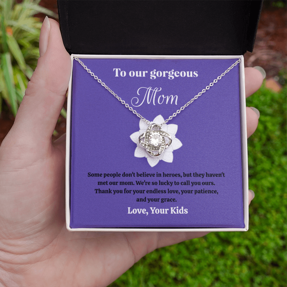 "To Our Gorgeous Mom" Necklace - Mother's Day Gift for Mom from Kids
