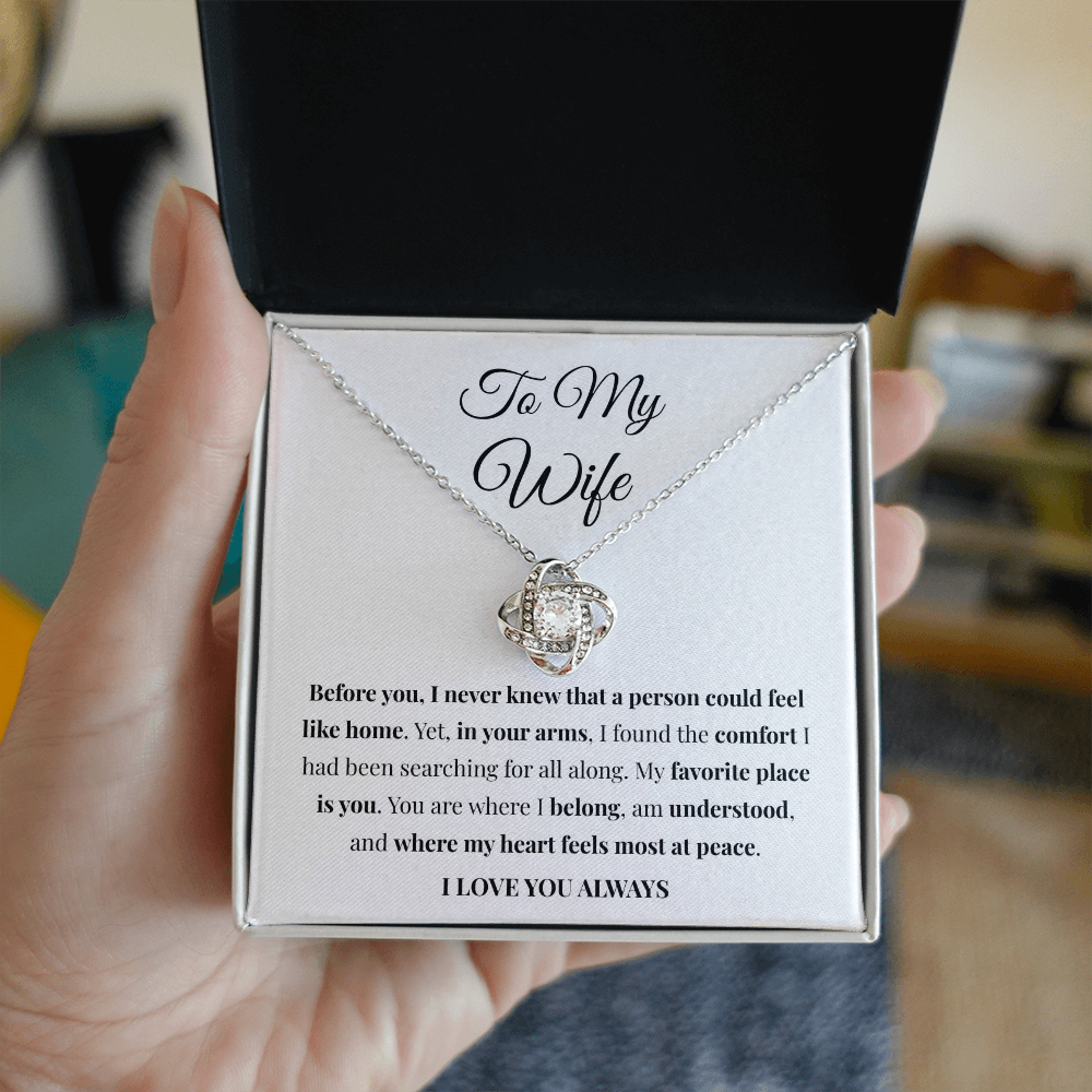 Feel Like Home Necklace — Gift for Wife from Husband