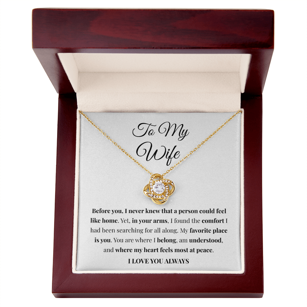 Feel Like Home Necklace — Gift for Wife from Husband