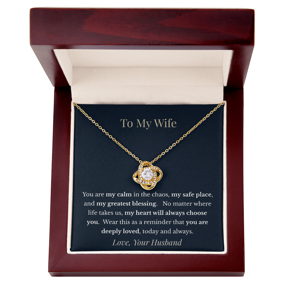 "You Are My Calm" Necklace – Gift for Wife from Husband