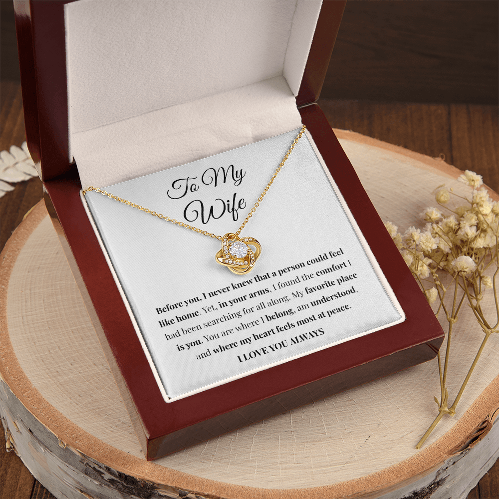 Feel Like Home Necklace — Gift for Wife from Husband