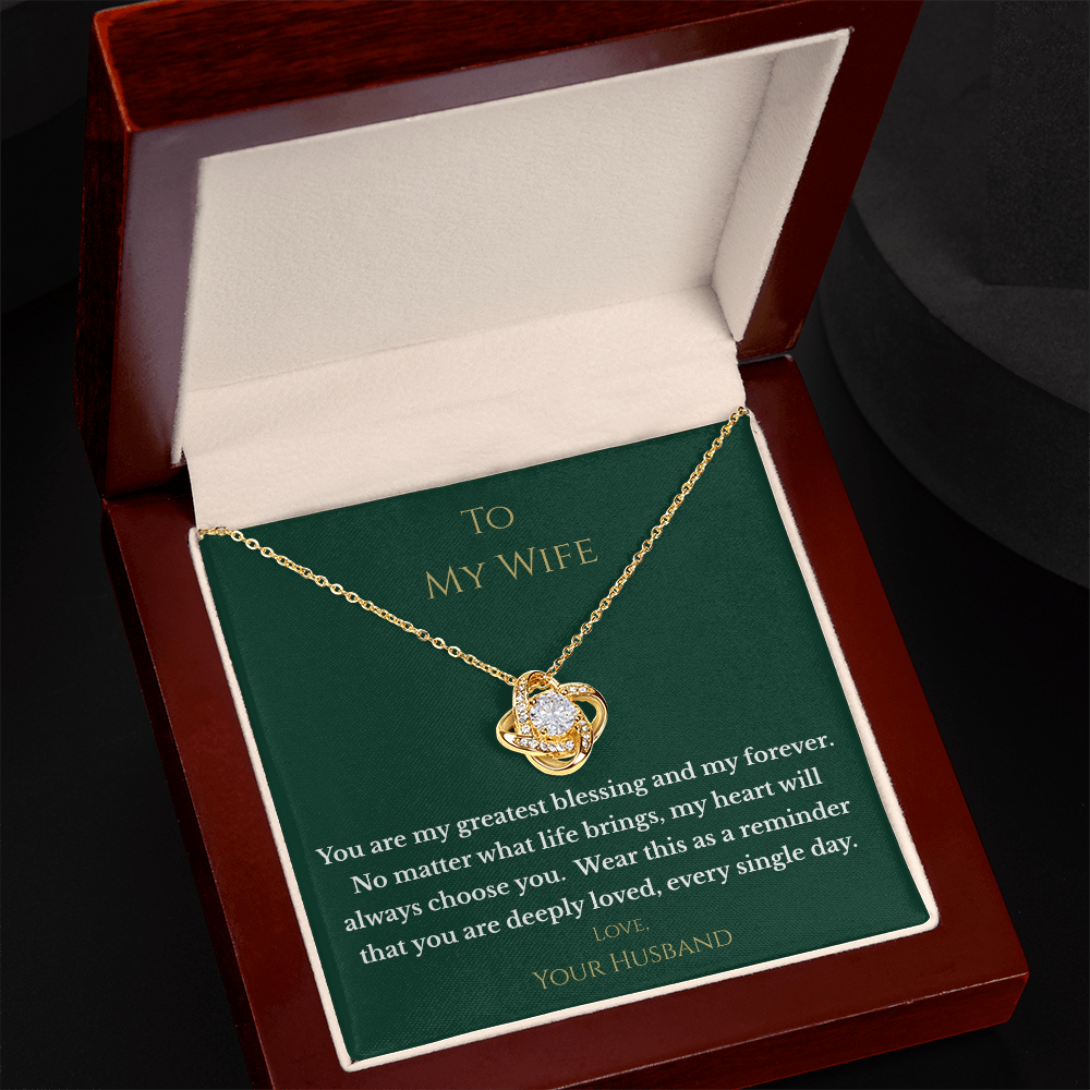 "Greatest Blessing" Necklace – Gift for Wife from Husband