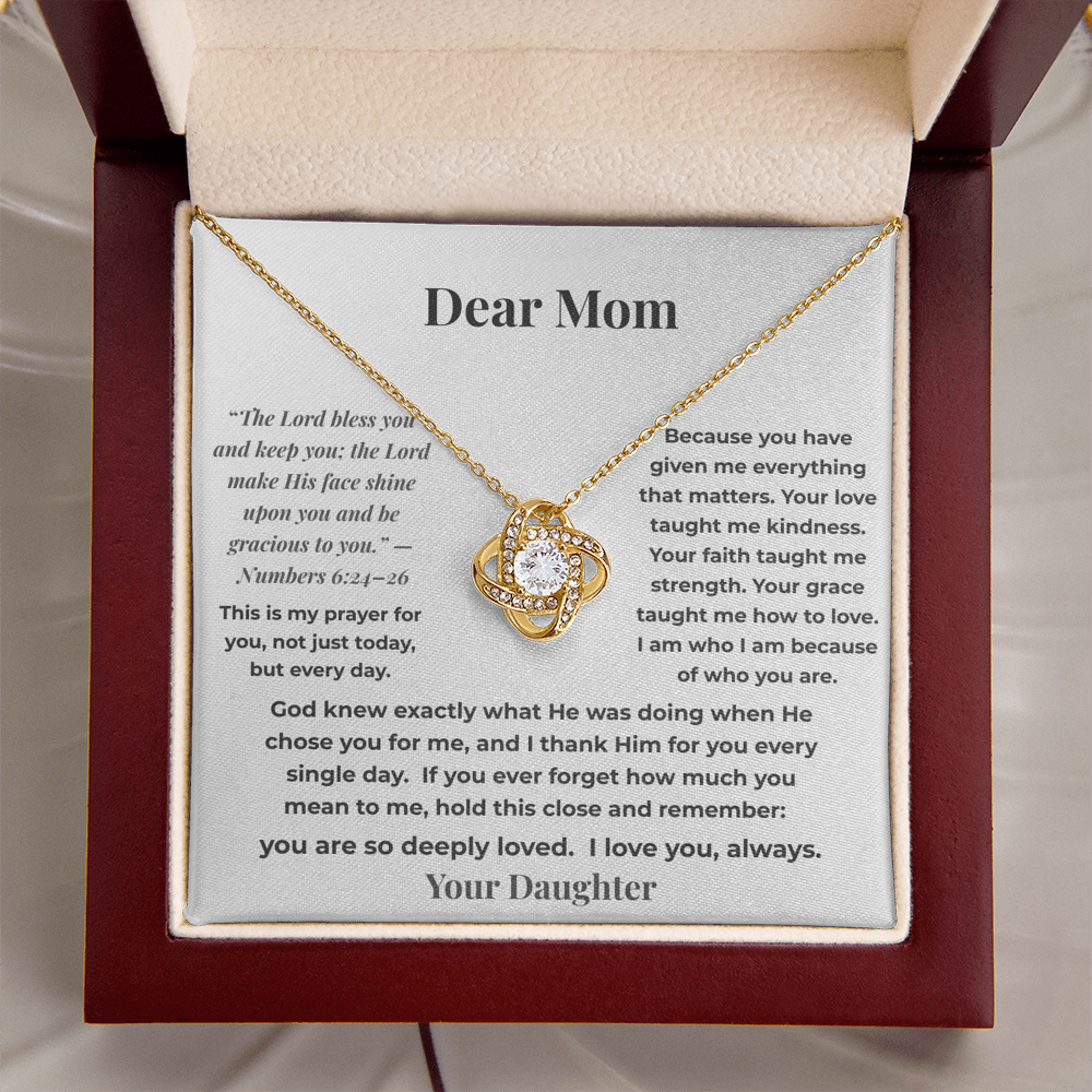 “God Chose You For Me”  Necklace – Gift for Mom from Daughter