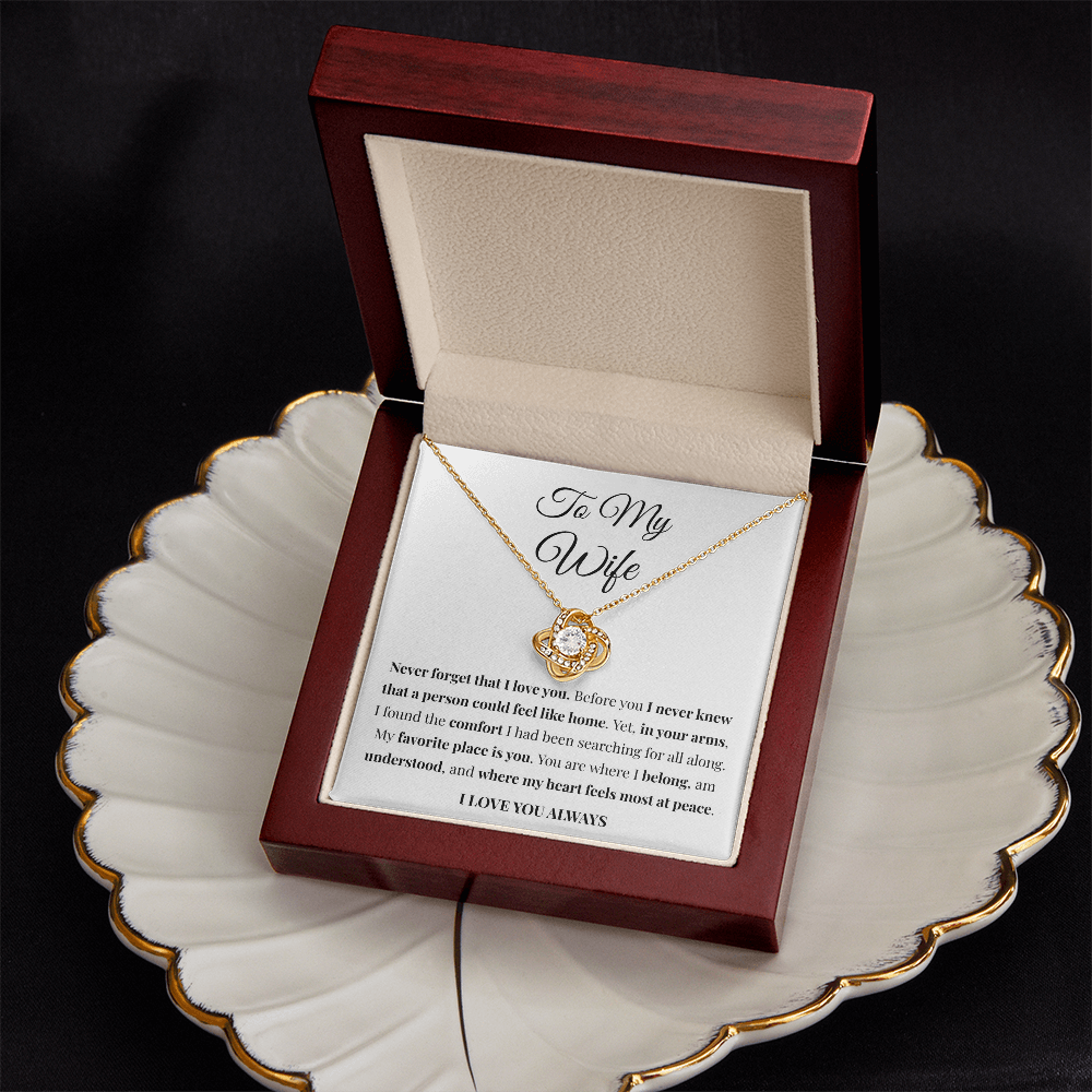 Home Where I Belong Necklace — Gift for Wife from Husband