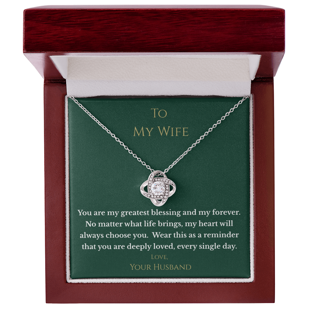 "Greatest Blessing" Necklace – Gift for Wife from Husband