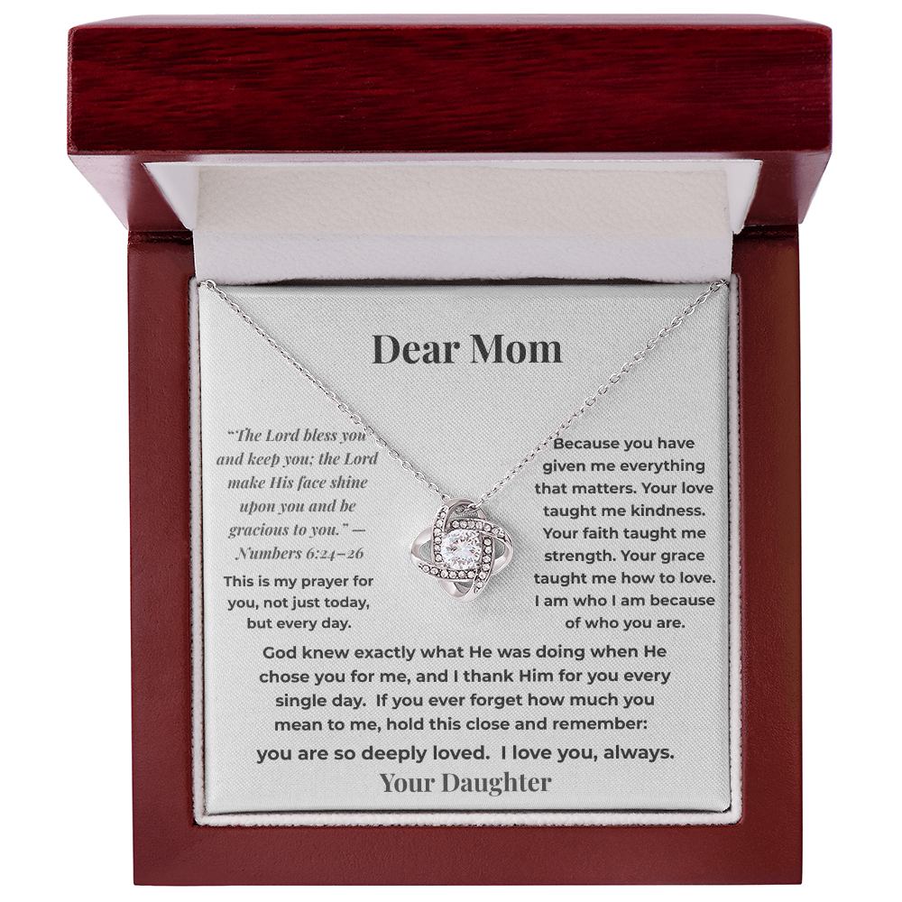 “God Chose You For Me”  Necklace – Gift for Mom from Daughter