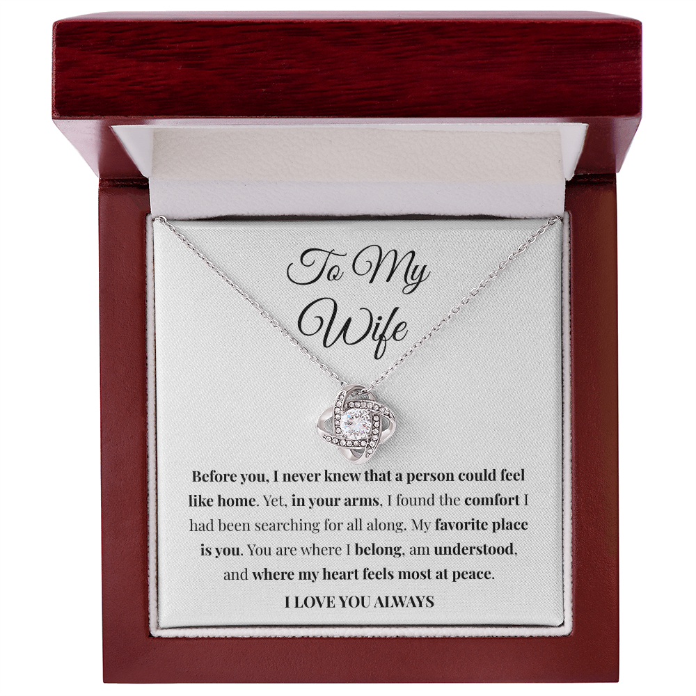 Feel Like Home Necklace — Gift for Wife from Husband