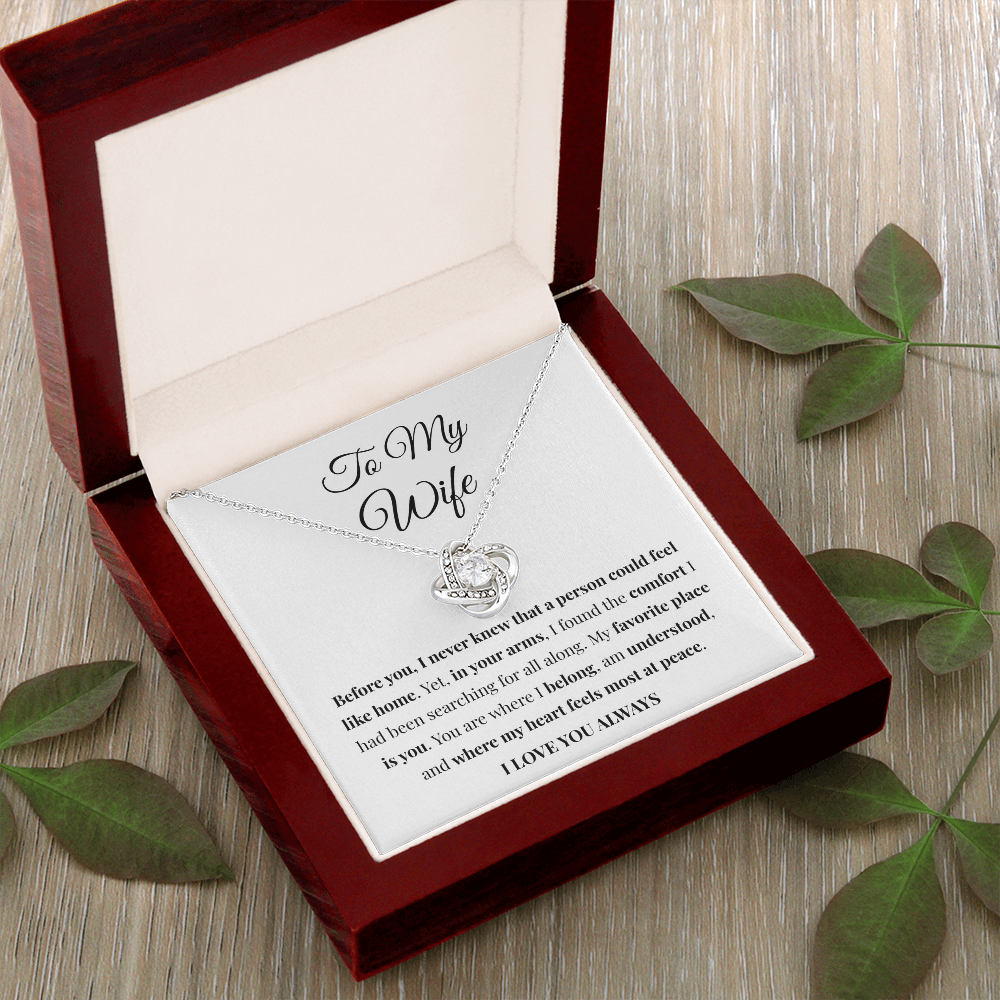 Feel Like Home Necklace — Gift for Wife from Husband