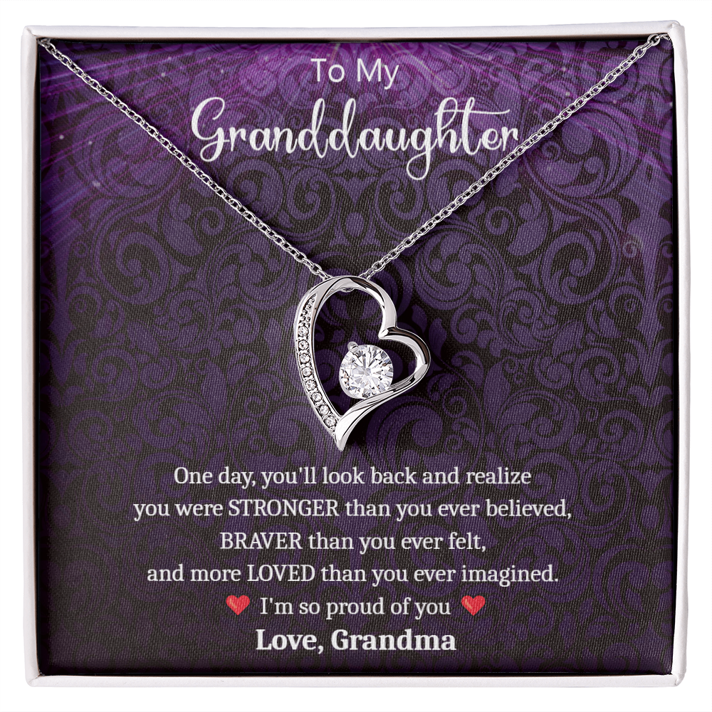 Proud Necklace –  to Granddaughter Gift from Grandma