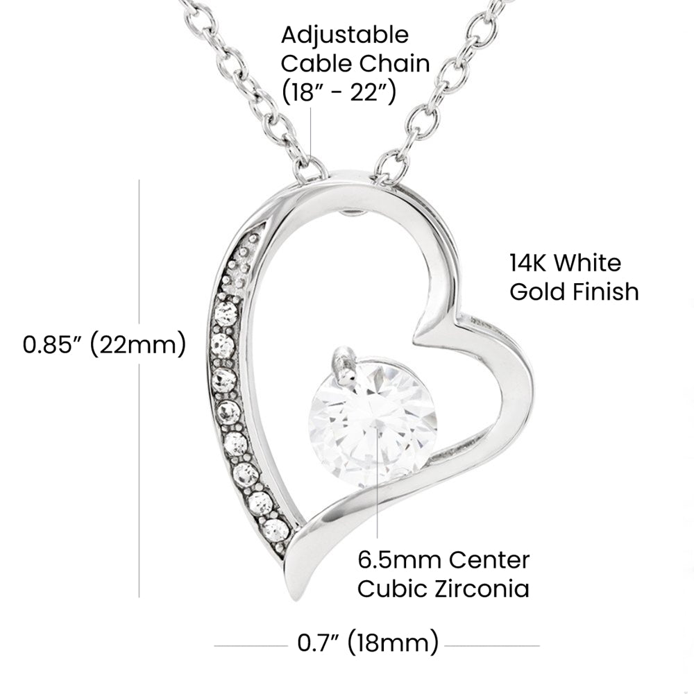 Heart Necklace for Wife – "To My Stunning Wife" Romantic Gift from Husband