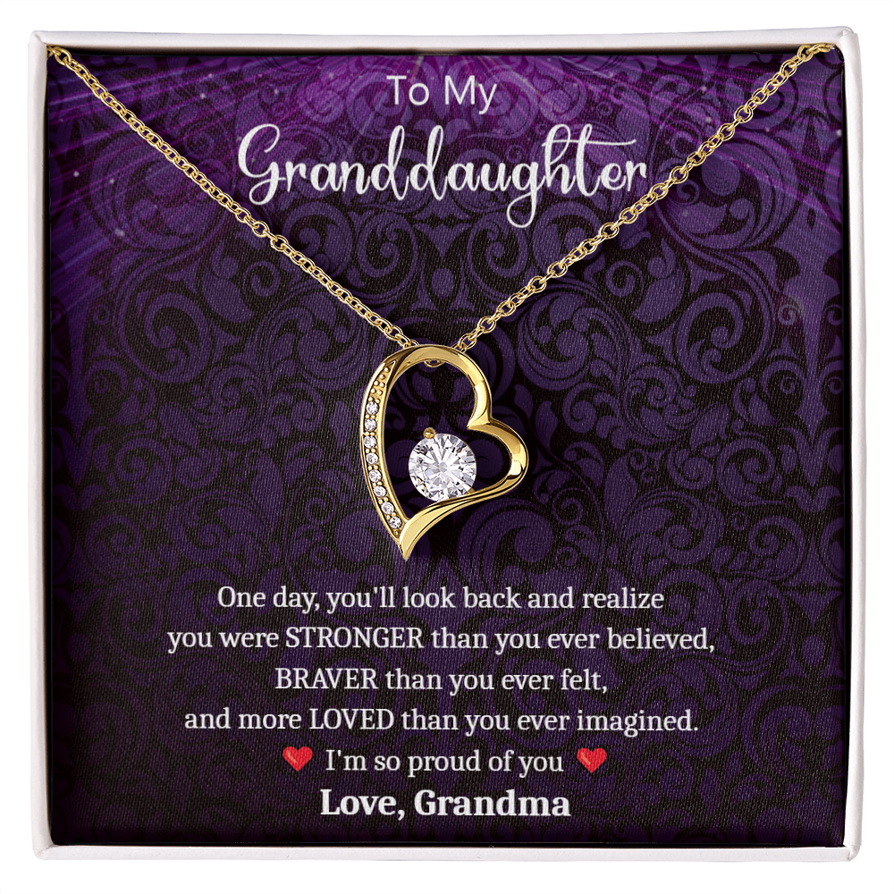 Proud Necklace –  to Granddaughter Gift from Grandma