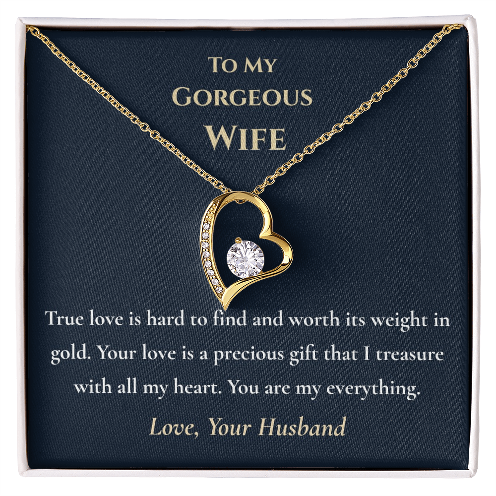 "Worth Its Weight in Gold" Necklace – Gift for Wife from Husband