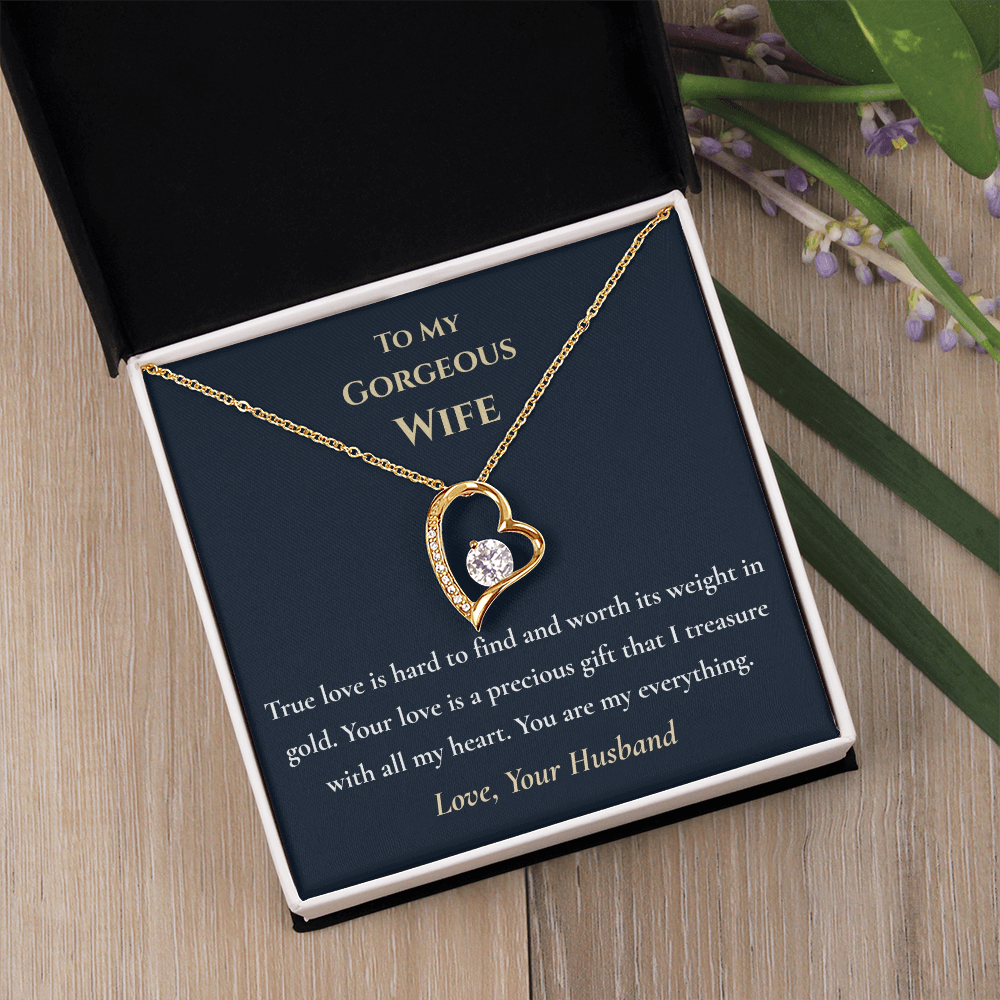 "Worth Its Weight in Gold" Necklace – Gift for Wife from Husband