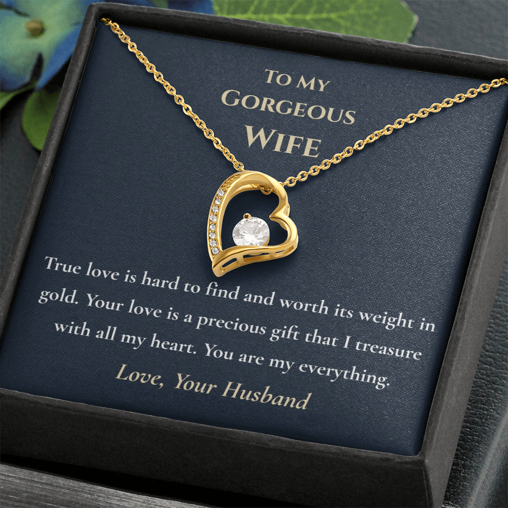 "Worth Its Weight in Gold" Necklace – Gift for Wife from Husband