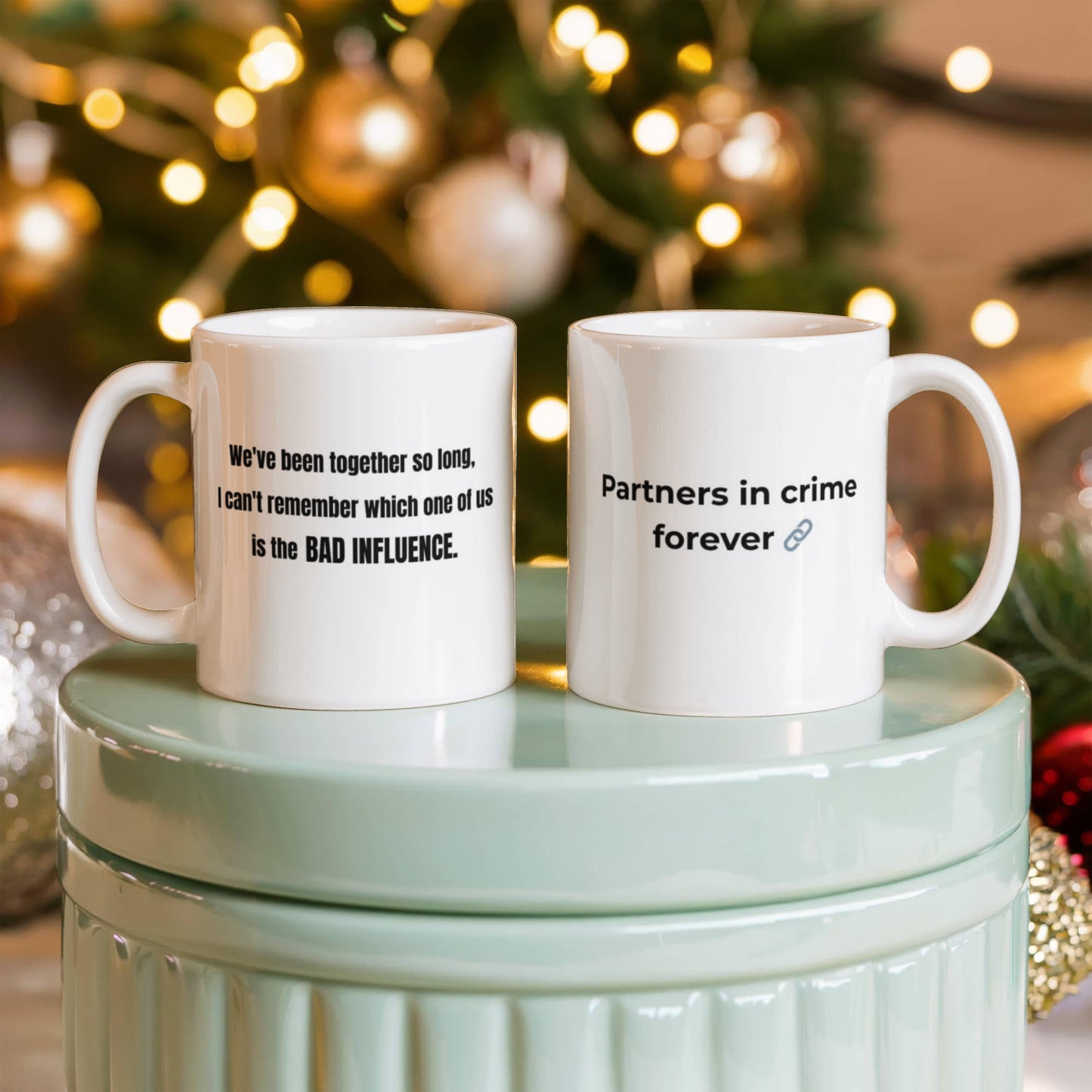 "Partners in Crime" Mug
