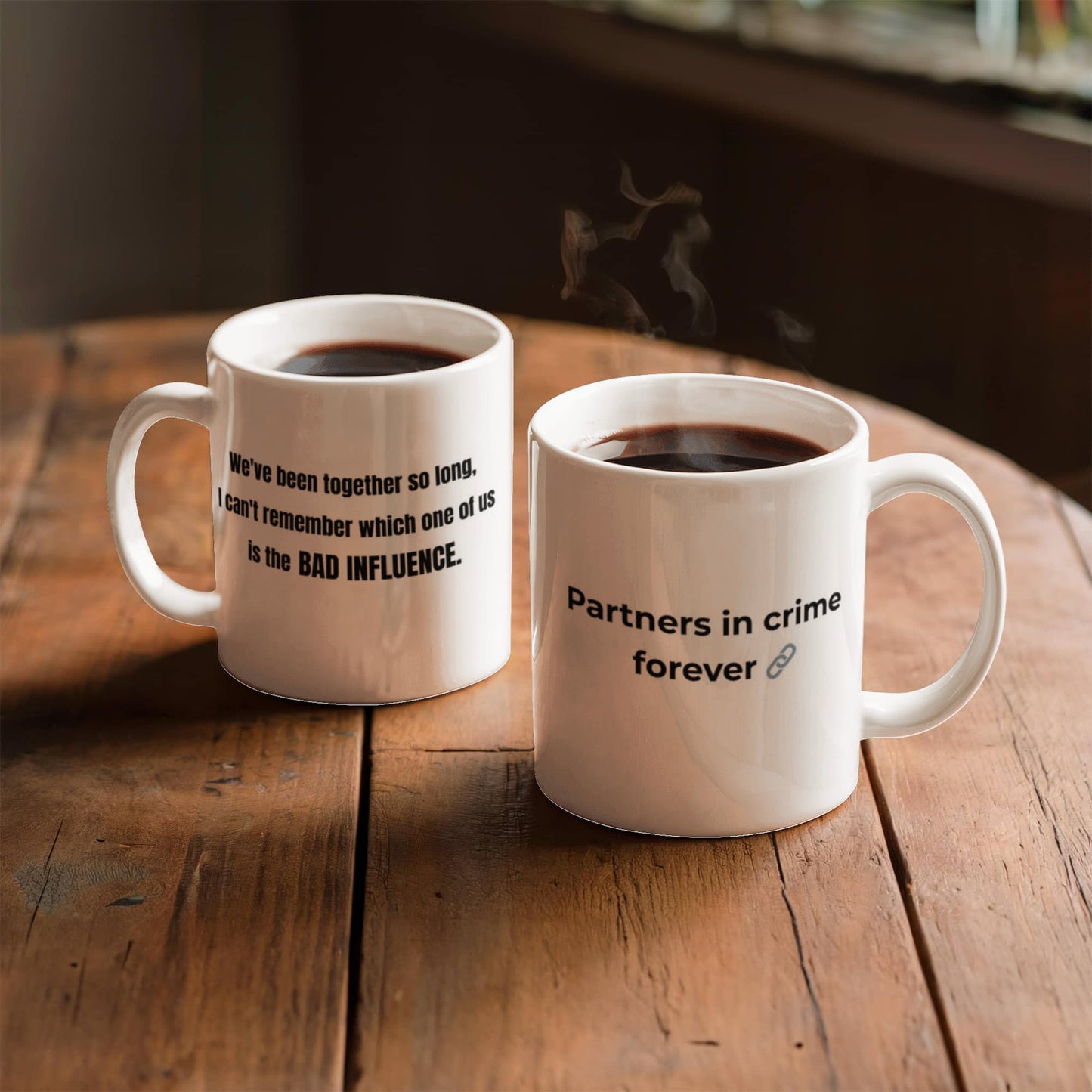 "Partners in Crime" Mug