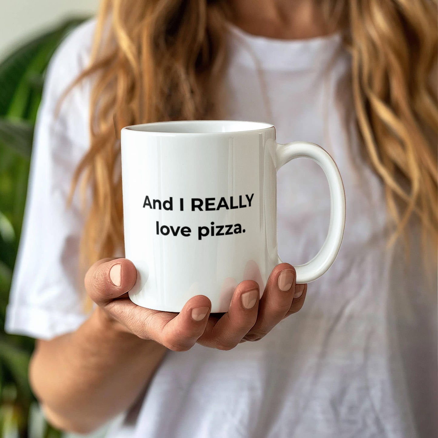 "I Love You More Than Pizza" Mug