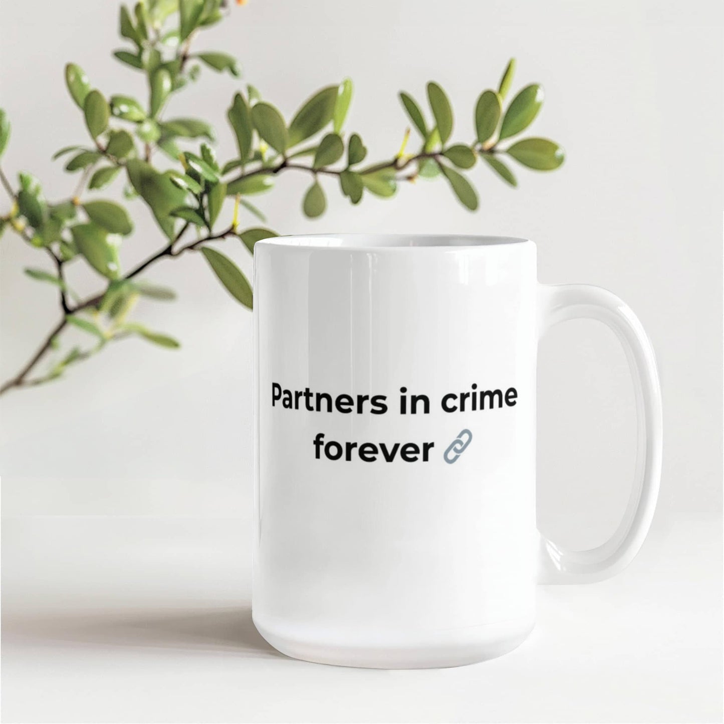 "Partners in Crime" Mug